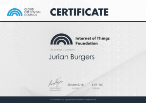 Internet of Things JBurgers